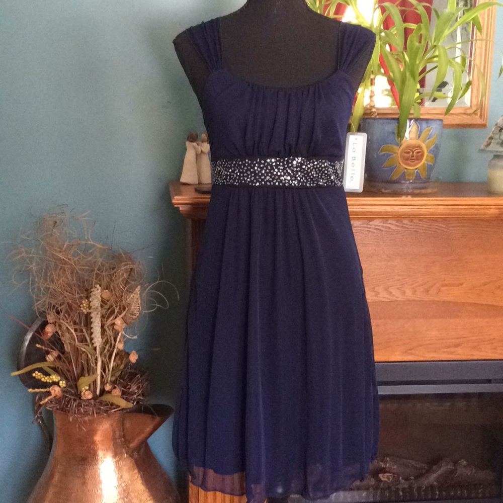 Navy dress size small, Labelle
